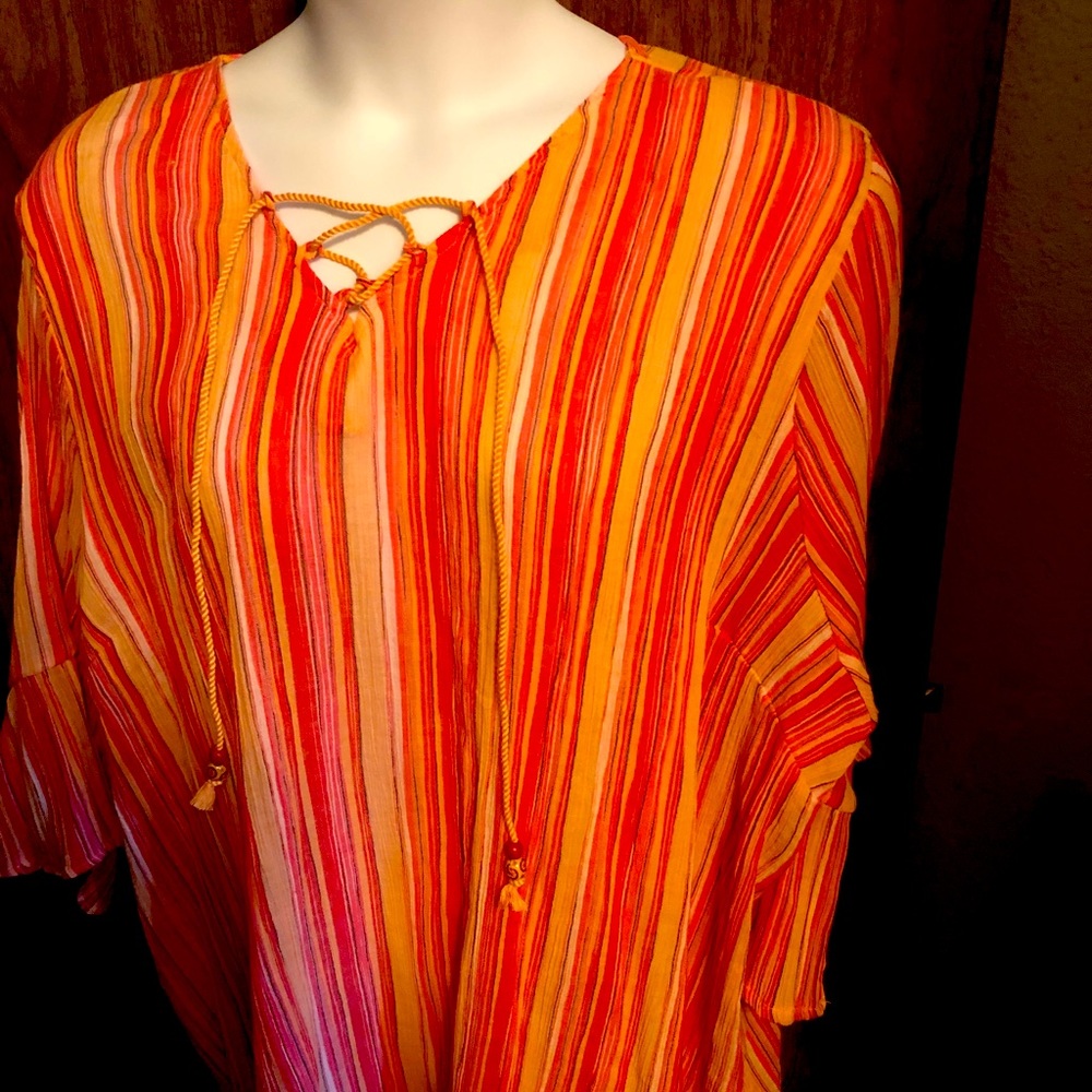 Striped very flowing blouse beautiful